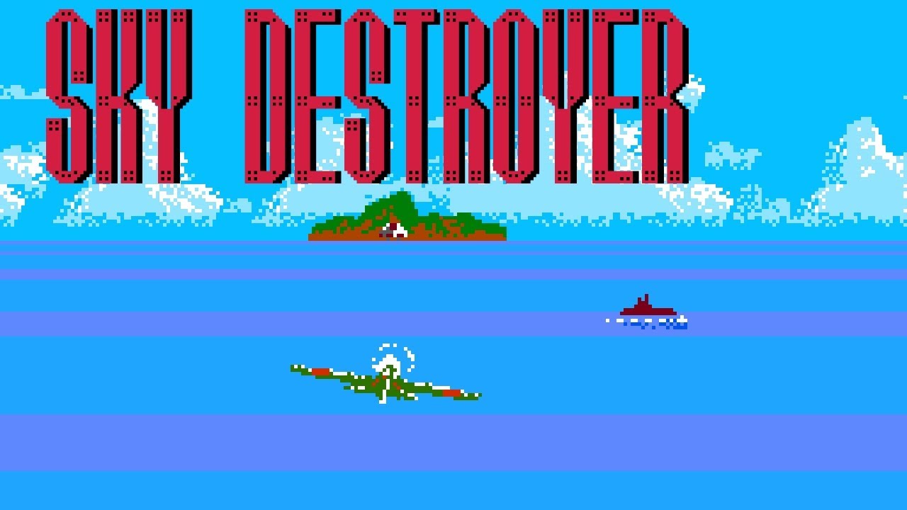 Sky Destroyer (FC · Famicom) video game port | 5-scene session for 1 Player ????