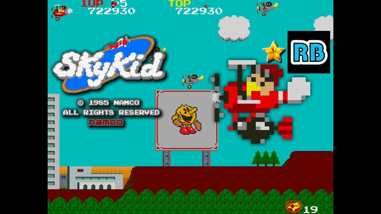 1985 [60fps] Sky Kid 1139420pts ALL