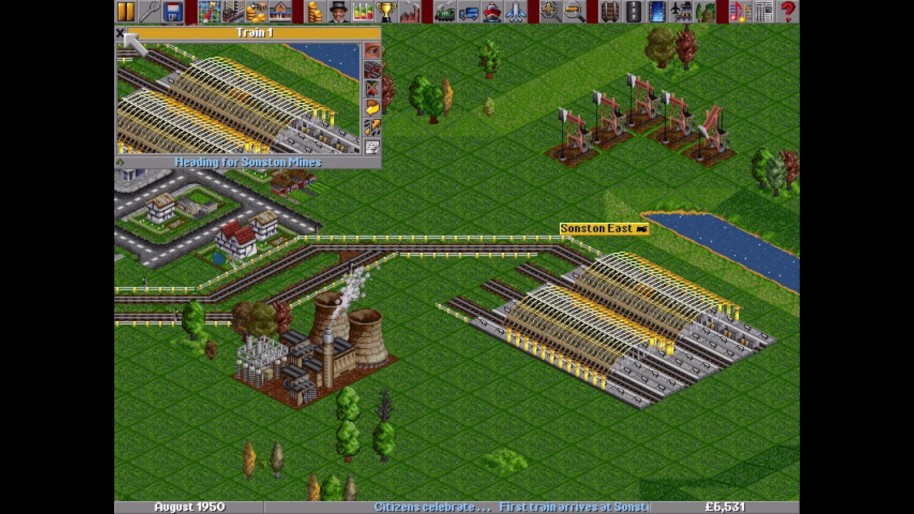 Transport Tycoon Deluxe (1994) [MS-DOS]