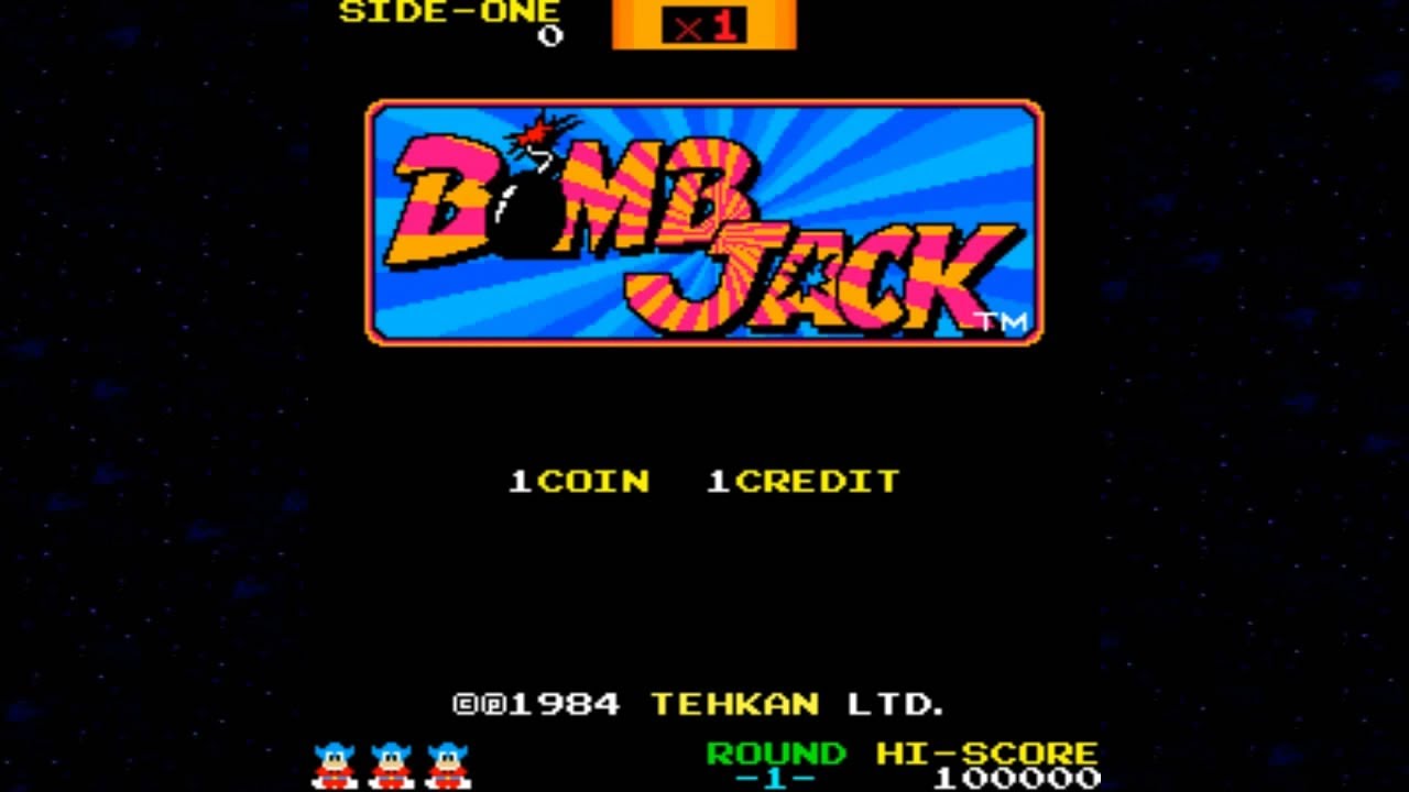 Bomb Jack 1984 Tehkan Mame Retro Arcade Games