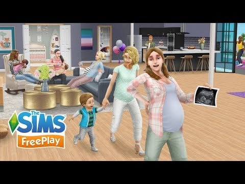 ตัวอย่างอัปเดตการตั้งครรภ์ The Sims FreePlay