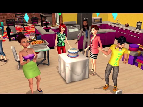 ตัวอย่างการเปิดตัว The Sims Mobile