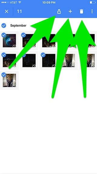 all photos selected
