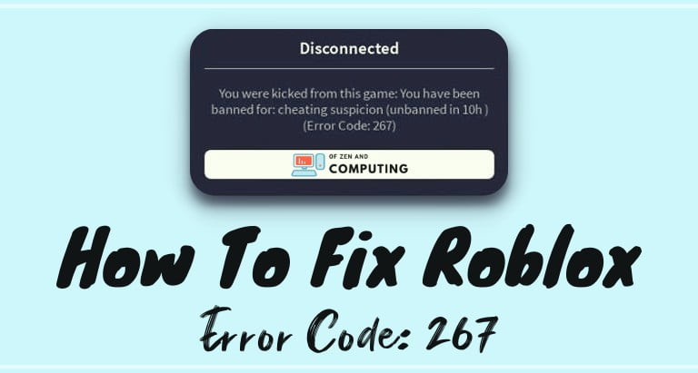 Roblox Error 267