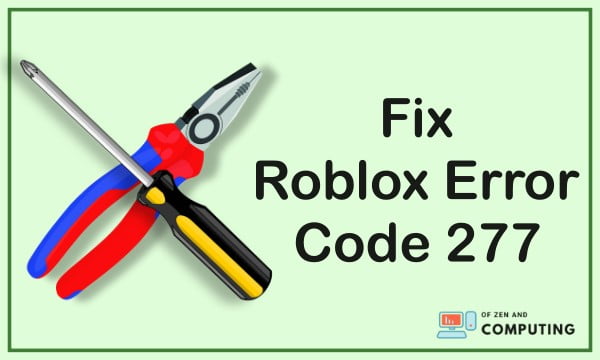 Error 277 Roblox Utility Tool For Your Computers Windows Operating System