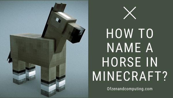 How to Name a Horse in Minecraft