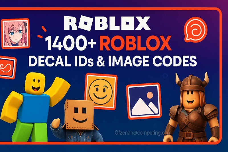 Roblox Image IDs & Decal ID Codes (Working)