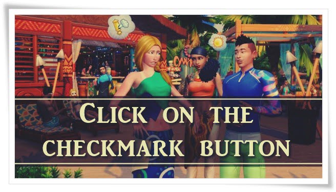 checkmark button and start playing the game