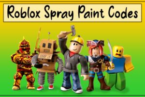 Roblox Spray Paint Codes List (2021)