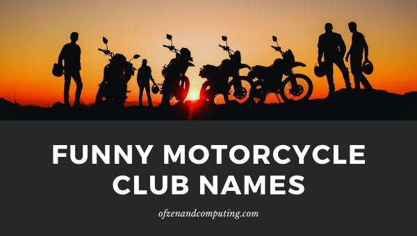 Funny Motorcycle Club Names Ideas (2025)