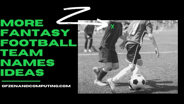 More Fantasy Football Team Names Ideas (2022)