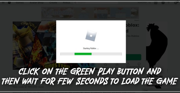 click on the green play button