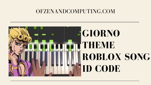 Giorno Theme Roblox ID Code (2022): Song / Music ID Codes