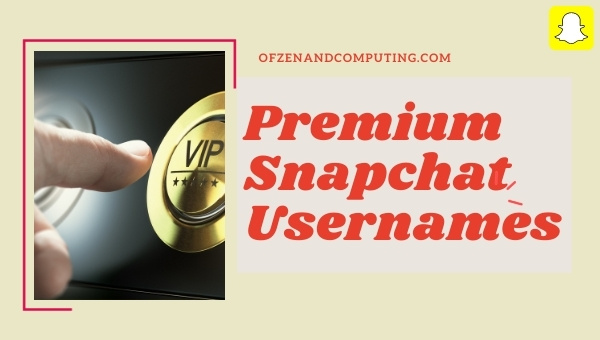 Premium Snapchat Usernames (2025)