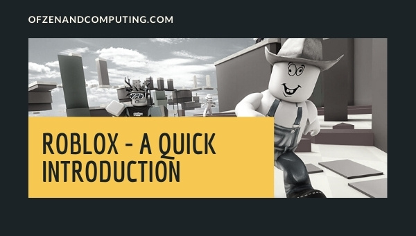 Roblox - A Quick Introduction