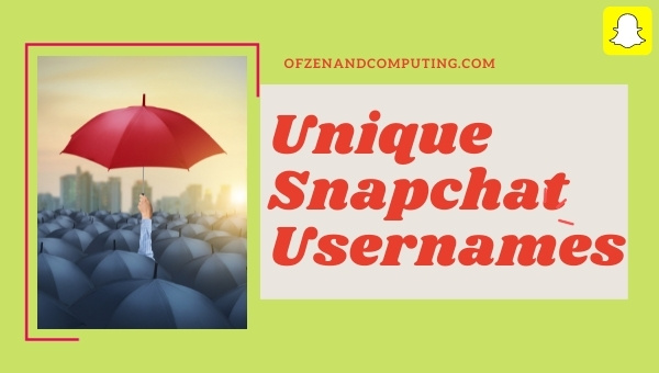Unique Snapchat Username Ideas (Names)