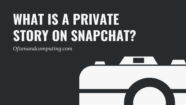 What is a Private Story on Snapchat?