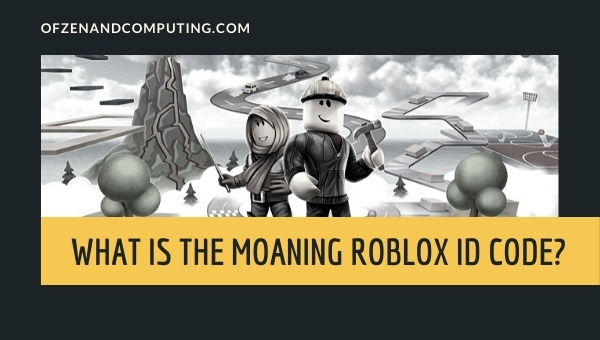 What is the Moaning Roblox ID Code?