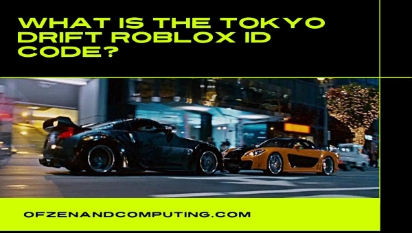 What is the Tokyo Drift Roblox ID Code?