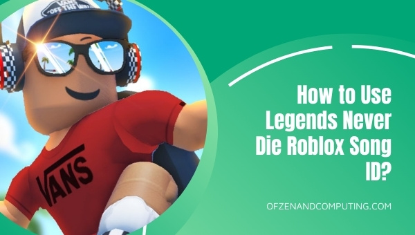 Como usar o ID da música do Legends Never Die Roblox?