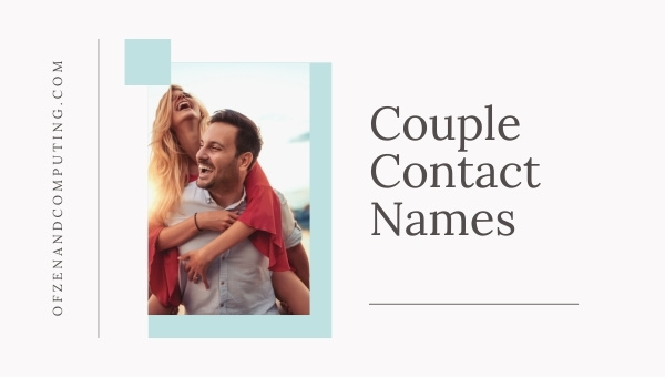 Couple Contact Names (2025)