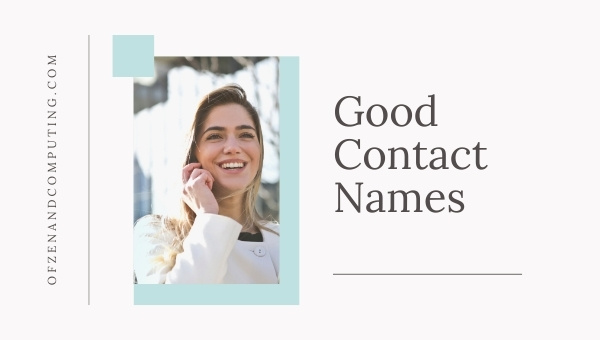 Good Contact Names (2025)