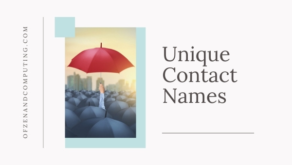 Unique Contact Names (2022)