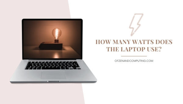 How many watts does the laptop use