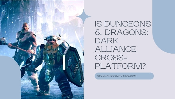 Is D&D: Dark Alliance Cross-Platform in 2022?
