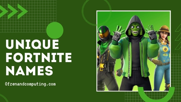Unique Fortnite Names 2022 (Untaken)