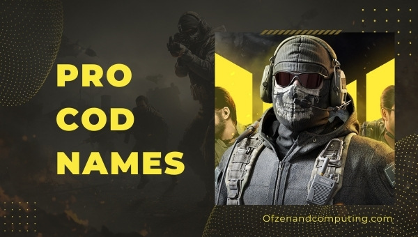 Pro COD Names (2022)