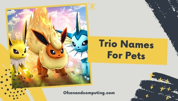 Trio Names For Pets (2022)