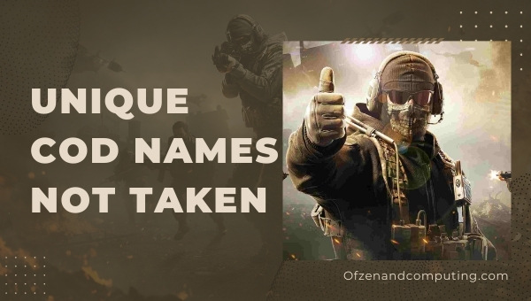 Unique COD Names Not Taken (2022)