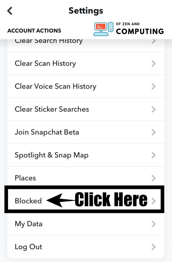 click on blocked
