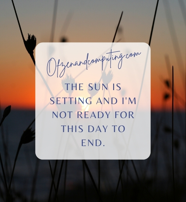 Evening Sunset Captions For Instagram (2022)
