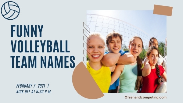 Funny Volleyball Team Names Ideas (2025)