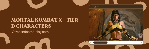Mortal Kombat X Tier D List (2022)