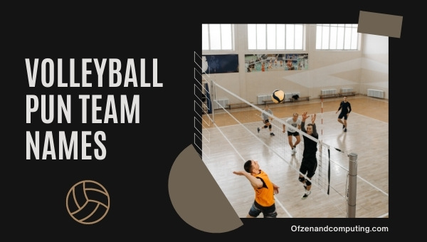 Volleyball Pun Team Names Ideas (2025)