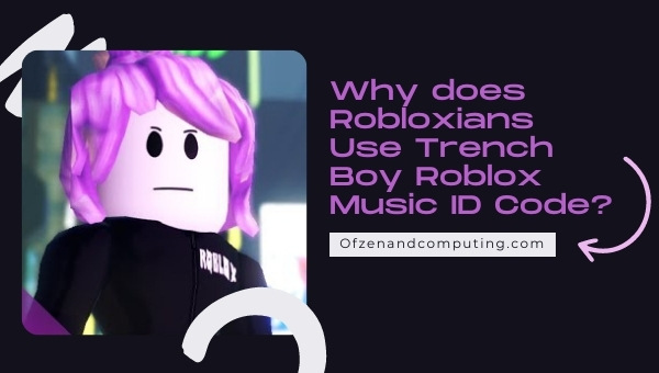 Why does Robloxians Use Trench Boy Roblox Music ID Code?