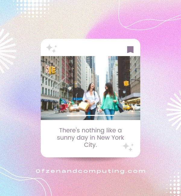 Funny New York Captions For Instagram (2022)