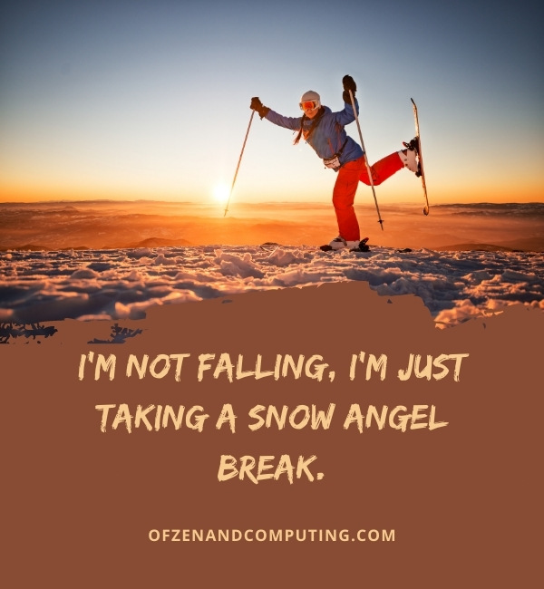 Funny Skiing Captions For Instagram (2022)