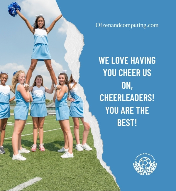 Football Instagram Captions For Cheerleaders (2022)