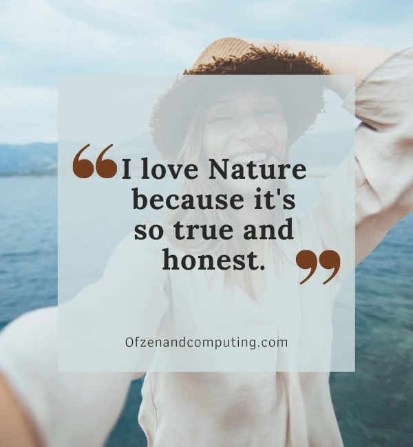 Nature Selfie Captions For Instagram (2022)