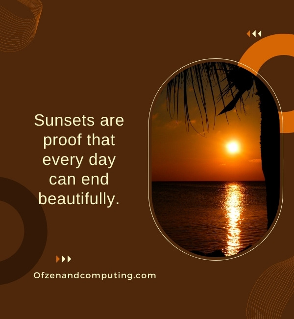 Simple Sunset Captions For Instagram (2022)