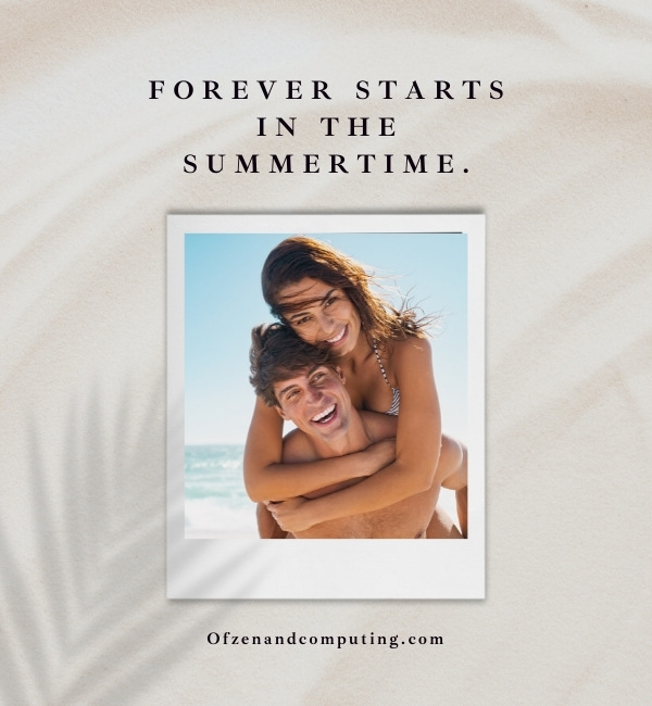 Summer Couple Captions For Instagram (2022)