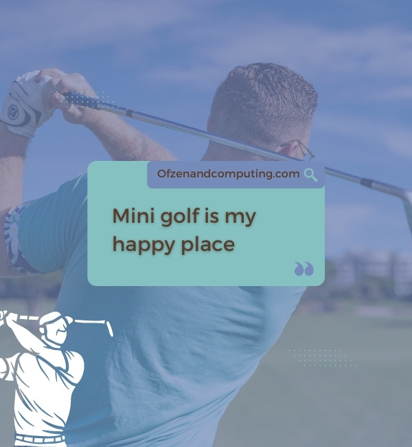 Mini Golf Captions For Instagram (2022)