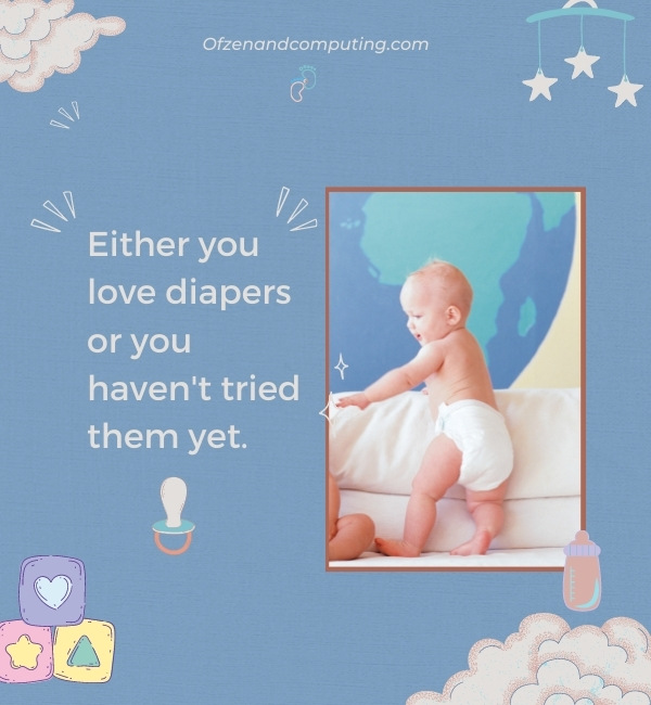 Short Diaper Captions For Instagram (2022)