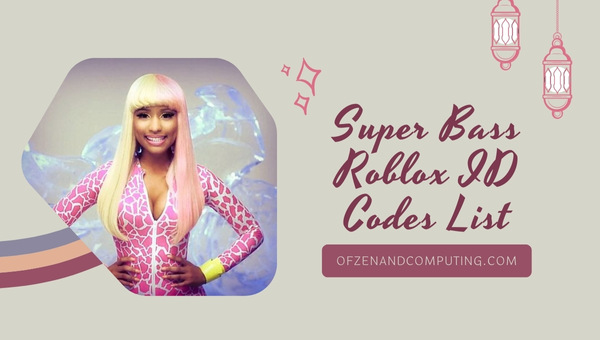 Super Bass Roblox ID Codes List (2022)