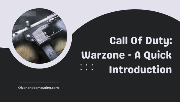 Call Of Duty Warzone - A Quick Introduction