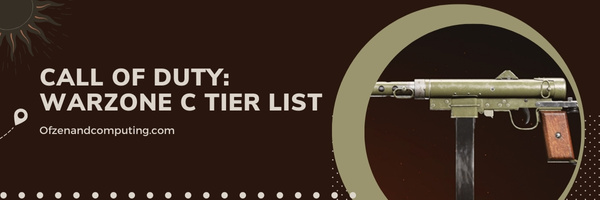 Call Of Duty Warzone SMG C Tier List (2022)